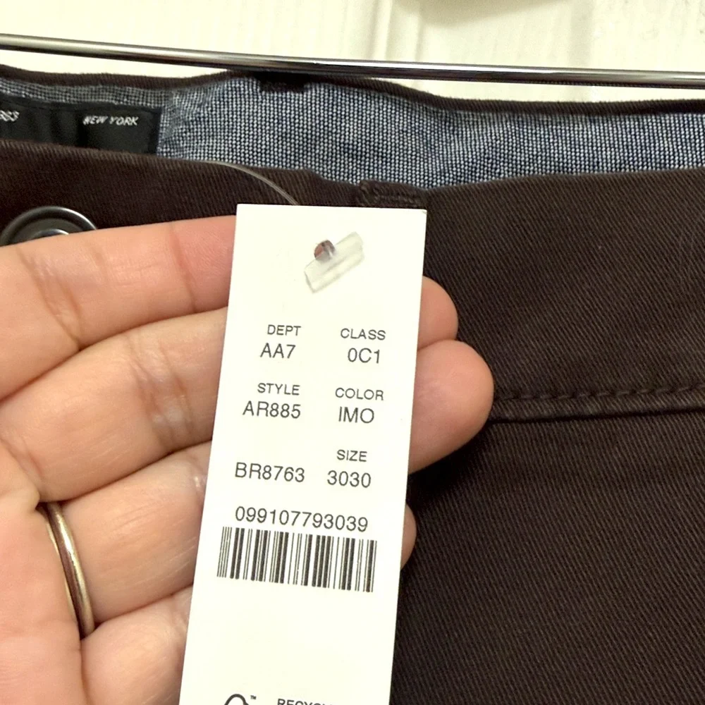 NWT J.Crew 484 Slim-Fit Stretch Chino Pant in Inky Mocha